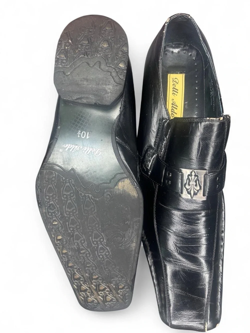 Delli Aldo Italian Leather Buckle Loafers – Black | Crafted in Italy | Statement